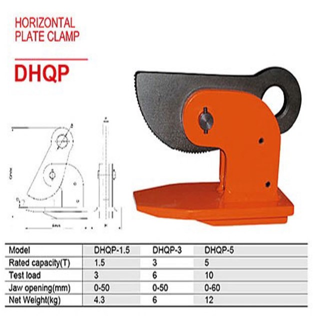 Alloy Steel Lifting Clamp DHQP Series Steel Hanging Clamp
